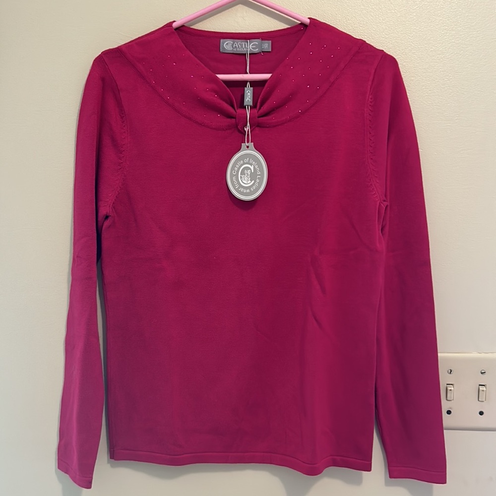 Castle of Ireland embellished ladies knit sweater - Picture 2 of 3